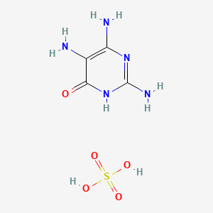 Chemical structure of 2,4,5-Triamino-6-hydroxypyrimidine Sulfate