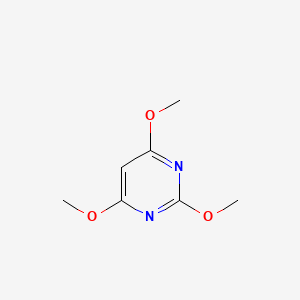 Chemical structure of 2,4,6-Trimethoxypyrimidine