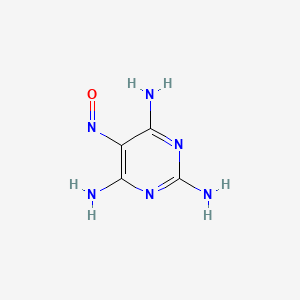 Chemical structure of 2,4,6-Triamino-5-nitrosopyrimidine