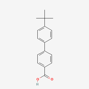 Chemical structure of 4-(4-tert-Butylphenyl)benzoic Acid