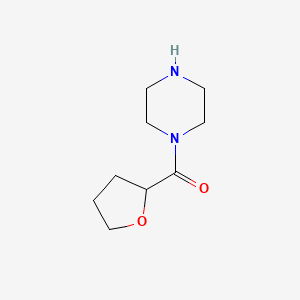 Chemical structure of 1-(Tetrahydro-2-furoyl)piperazine