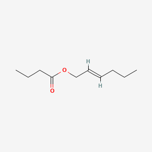Chemical structure of trans-2-Hexenyl Butyrate