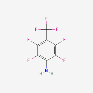 Chemical structure of 2,3,5,6-Tetrafluoro-4-aminobenzotrifluoride
