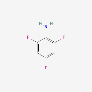 Chemical structure of 2,4,6-Trifluoroaniline
