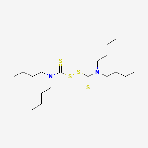 Chemical structure of Tetrabutylthiuram Disulfide