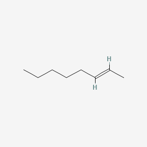 Chemical structure of trans-2-Octene
