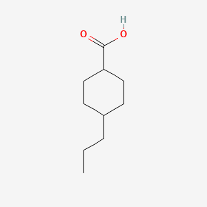 Chemical structure of trans-4-Propylcyclohexanecarboxylic Acid