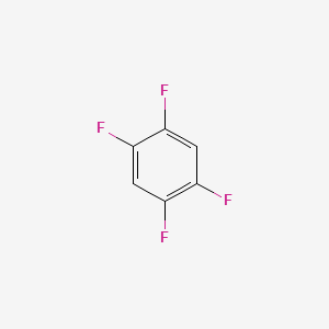 Chemical structure of 1,2,4,5-Tetrafluorobenzene