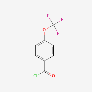 Chemical structure of 4-(Trifluoromethoxy)benzoyl Chloride