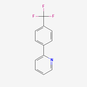 Chemical structure of 2-[4-(Trifluoromethyl)phenyl]pyridine