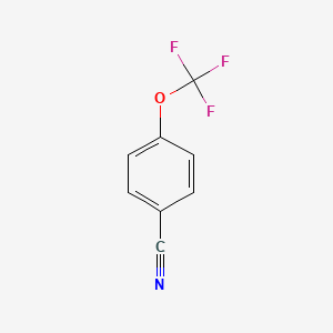 Chemical structure of 4-(Trifluoromethoxy)benzonitrile