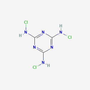 Chemical structure of Trichloromelamine