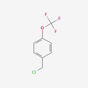 Chemical structure of 4-(Trifluoromethoxy)benzyl Chloride