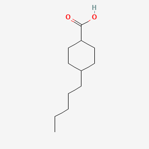 Chemical structure of trans-4-Pentylcyclohexanecarboxylic Acid