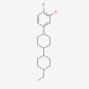 Chemical structure of trans-4-(3,4-Difluorophenyl)-trans-4'-ethylbicyclohexane