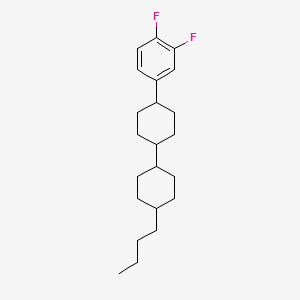 Chemical structure of trans,trans-4'-Butyl-4-(3,4-difluorophenyl)bicyclohexyl
