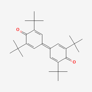 Chemical structure of 3,3',5,5'-Tetra-tert-butyl-4,4'-diphenoquinone