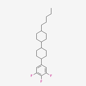 Chemical structure of trans,trans-4'-Pentyl-4-(3,4,5-trifluorophenyl)bicyclohexyl
