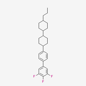 Chemical structure of trans,trans-3,4,5-Trifluoro-4'-(4'-propylbicyclohexyl-4-yl)biphenyl
