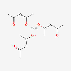 Chemical structure of Tris(2,4-pentanedionato)chromium(III)