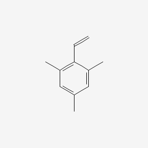 Chemical structure of 2,4,6-Trimethylstyrene (stabilized with TBC)