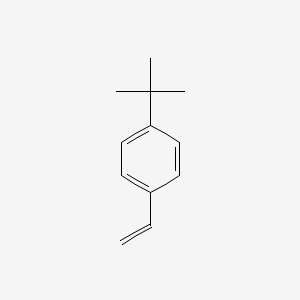 Chemical structure of 4-tert-Butylstyrene (stabilized with TBC)
