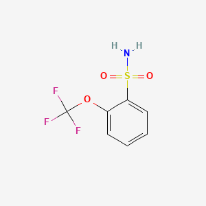 Chemical structure of 2-(Trifluoromethoxy)benzenesulfonamide