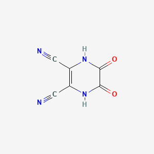 Chemical structure of 1,4,5,6-Tetrahydro-5,6-dioxo-2,3-pyrazinedicarbonitrile