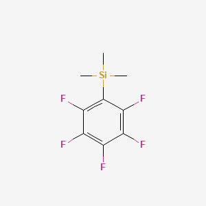 Chemical structure of Trimethyl(pentafluorophenyl)silane