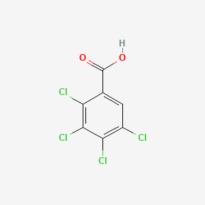 Chemical structure of 2,3,4,5-Tetrachlorobenzoic Acid