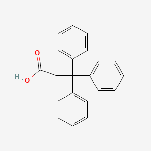 Chemical structure of 3,3,3-Triphenylpropionic Acid
