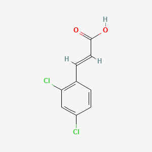 Chemical structure of trans-2,4-Dichlorocinnamic Acid