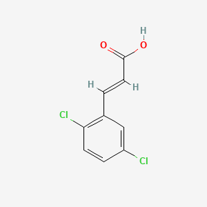 Chemical structure of trans-2,5-Dichlorocinnamic Acid