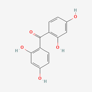 Chemical structure of 2,2',4,4'-Tetrahydroxybenzophenone