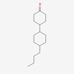 Chemical structure of 4-(trans-4-Butylcyclohexyl)cyclohexanone