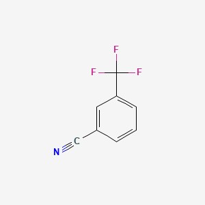Chemical structure of 3-(Trifluoromethyl)benzonitrile