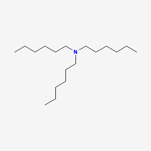 Chemical structure of Trihexylamine