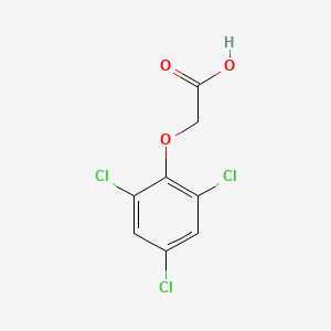 Chemical structure of 2,4,6-Trichlorophenoxyacetic Acid