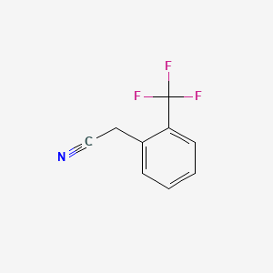 Chemical structure of 2-(Trifluoromethyl)phenylacetonitrile