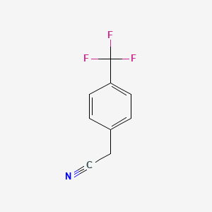 Chemical structure of 4-(Trifluoromethyl)phenylacetonitrile