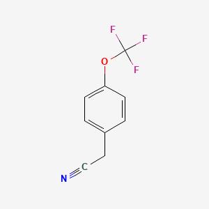 Chemical structure of 4-(Trifluoromethoxy)phenylacetonitrile