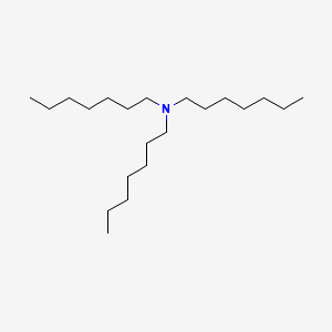Chemical structure of 1-Heptanamine, N,N-diheptyl-