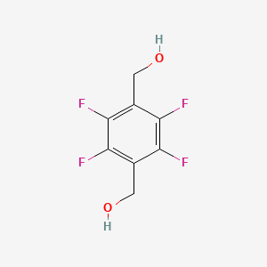 Chemical structure of 2,3,5,6-Tetrafluoro-1,4-benzenedimethanol