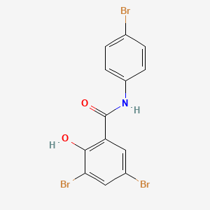 Chemical structure of 3,5,4'-Tribromosalicylanilide