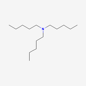 Chemical structure of Triamylamine (mixture of branched chain isomers)