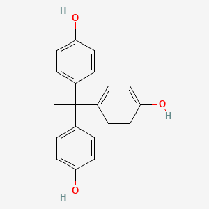 Chemical structure of 1,1,1-Tris(4-hydroxyphenyl)ethane
