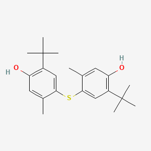 Chemical structure of 4,4'-Thiobis(6-tert-butyl-m-cresol)