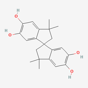 Chemical structure of 5,5',6,6'-Tetrahydroxy-3,3,3',3'-tetramethyl-1,1'-spirobiindane