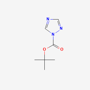 Chemical structure of 1-tert-Butoxycarbonyl-1,2,4-triazole
