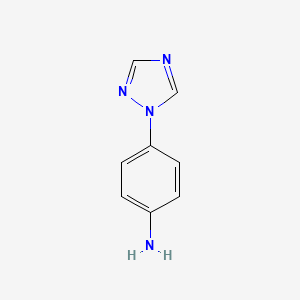 Chemical structure of 4-(1,2,4-Triazol-1-yl)aniline